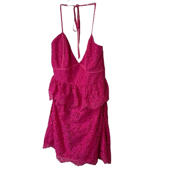 Lovers + Friends - NWT, Women’s Mini Lace ‘Rosanna’ Dress - Paradise Pink Medium - Picture 6 of 17